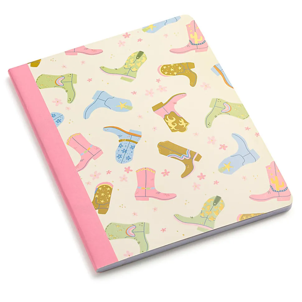 Eccolo CompBook, 7-1/2” x 9-3/4", 1 Subject, College Rule, 80 Sheets, Boots