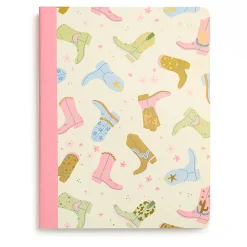 Eccolo CompBook, 7-1/2” x 9-3/4", 1 Subject, College Rule, 80 Sheets, Boots