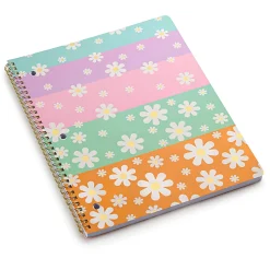 Eccolo CompBook, 8-1/2” x 11-3/4", 1 Subject, College Rule, 80 Sheets, Float Daisies