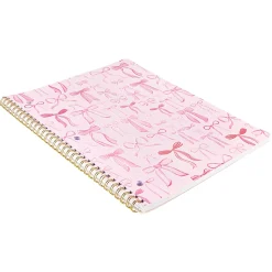 Eccolo Composition Spiral Notebook, 8-1/2” x 11-3/4”, 1 Subject, College Rule, 80 Sheets, Preppy Chic