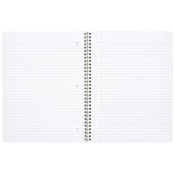 Eccolo Composition Spiral Notebook, 8-1/2” x 11-3/4”, 1 Subject, College Rule, 80 Sheets, Fruit & Flora