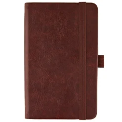 Eccolo Cool Jazz Hardcover Journal, 3” x 5”, College Rule, 192 Pages, Cognac