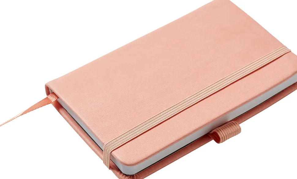 Eccolo Cool Jazz Journal, 3-1/2” x 5-1/2”, 192 Pages, Peach/Cool Gray