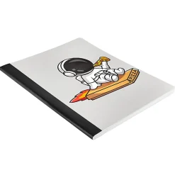 Eccolo Finale Composition Notebook, 7-1/2” x 9-3/4”, 1 Subject, College Rule, 80 Sheets, Kitsch In Space