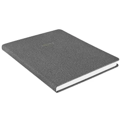 Eccolo Flexi Journal, 8” x 10”, College Rule, 265 Pages, Textured Gray