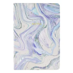 Eccolo Flexi Journal, 6” x 8”, College Rule, 256 Pages, Blue/Purple Marble