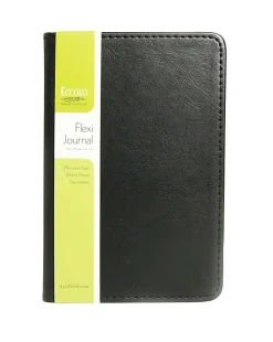 Eccolo Flexi Journal, 4" x 6", 256 Pages (128 Sheets), Black