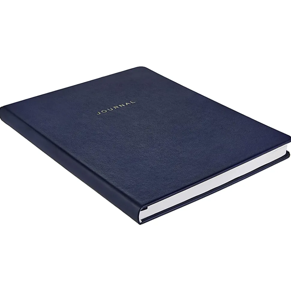 Eccolo Hardcover Journal, 8” x 10”, College Rule, 256 Pages, Navy