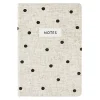 Eccolo Hardcover Journal, 6” x 8”, College Rule, 256 Pages, Polka Dot