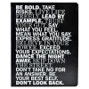 Eccolo™ Inspirational Desk-Size Journal, 8" x 10", 256 Pages (128 Sheets), Brown