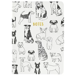 Eccolo Notebook, 6” x 8”, 1 Subject, College Rule, 256 Pages, Dog