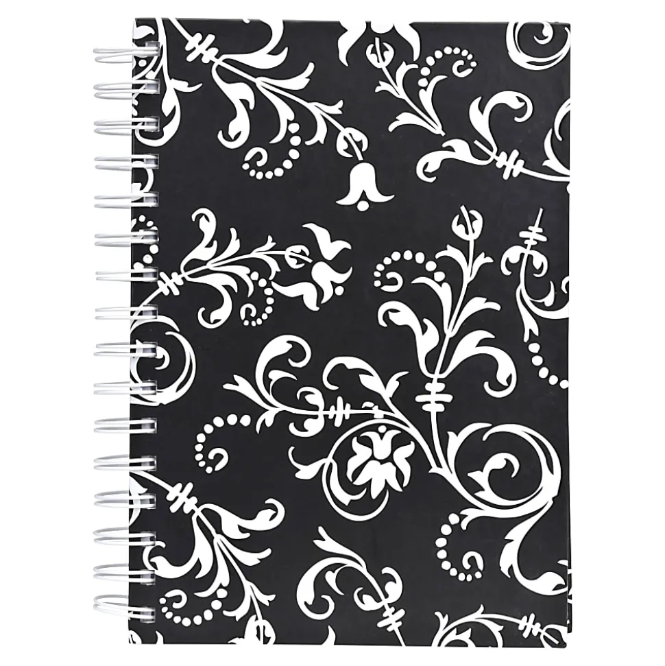 Eccolo™ Wiro Journal, 8 1/2" x 11", Ruled, 200 Pages, Black/White