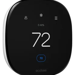 ecobee Smart Thermostat Enhanced - For Smartphone, Home - Alexa, HomeKit, SmartThings, IFTTT, Google Assistant Supported