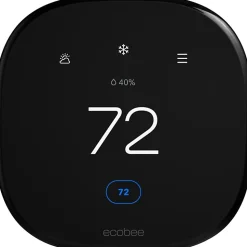 ecobee Smart Thermostat Enhanced - For Smartphone, Home - Alexa, HomeKit, SmartThings, IFTTT, Google Assistant Supported
