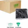 Eco-Products® 100% Recycled Polystyrene Cutlery, Spoons, Black, Box Of 1000