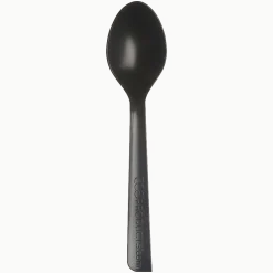 Eco-Products® 100% Recycled Polystyrene Cutlery, Spoons, Black, Box Of 1000