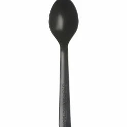 Eco-Products® 100% Recycled Polystyrene Cutlery, Spoons, Black, Box Of 1000