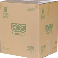 Eco-Products World Art Hot Beverage Cups, 12 Oz, Green, Carton Of 1,000