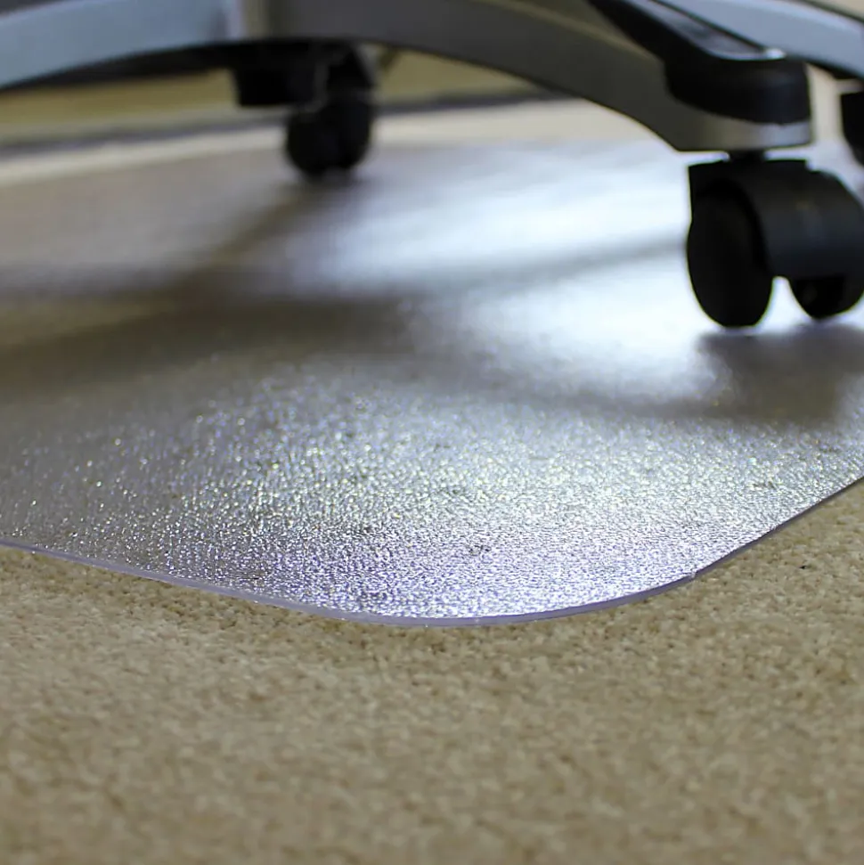Ecotex BioPlus Polycarbonate Chair Mat for Low / Medium Pile Carpets up to 1/2" thick - 45" x 53"