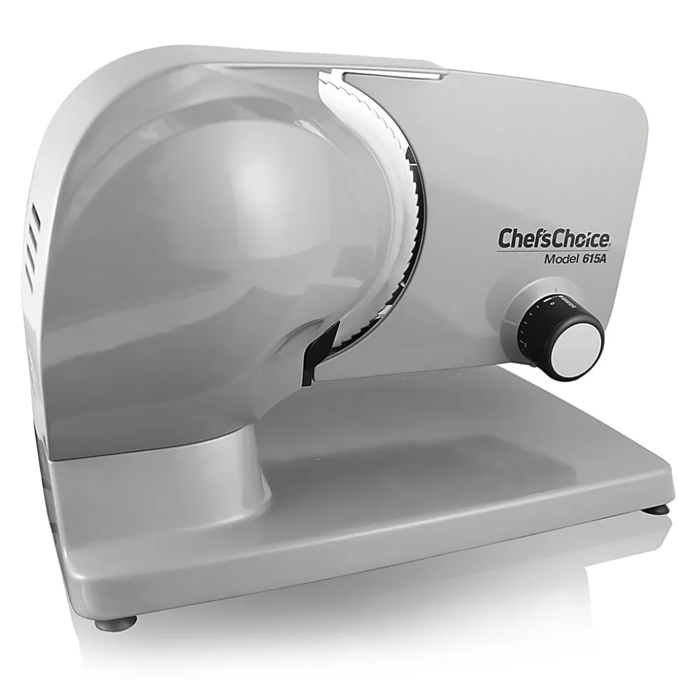 Edgecraft Chef'sChoice 615A Electric Food Slicer, 10-5/8"H x 11-7/16"W x 15"D, Silver