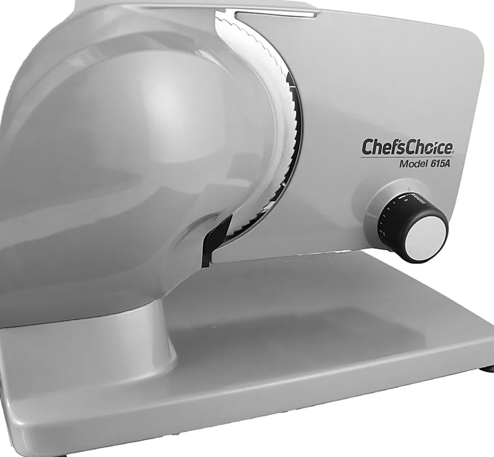 Edgecraft Chef'sChoice 615A Electric Food Slicer, 10-5/8"H x 11-7/16"W x 15"D, Silver