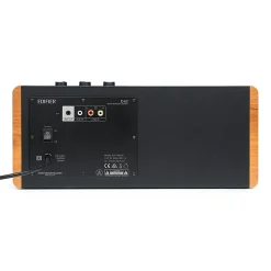 Edifier D12 Desktop 70W Continuous-Power Bluetooth Amplified Integrated Stereo Speaker With Remote, Brown