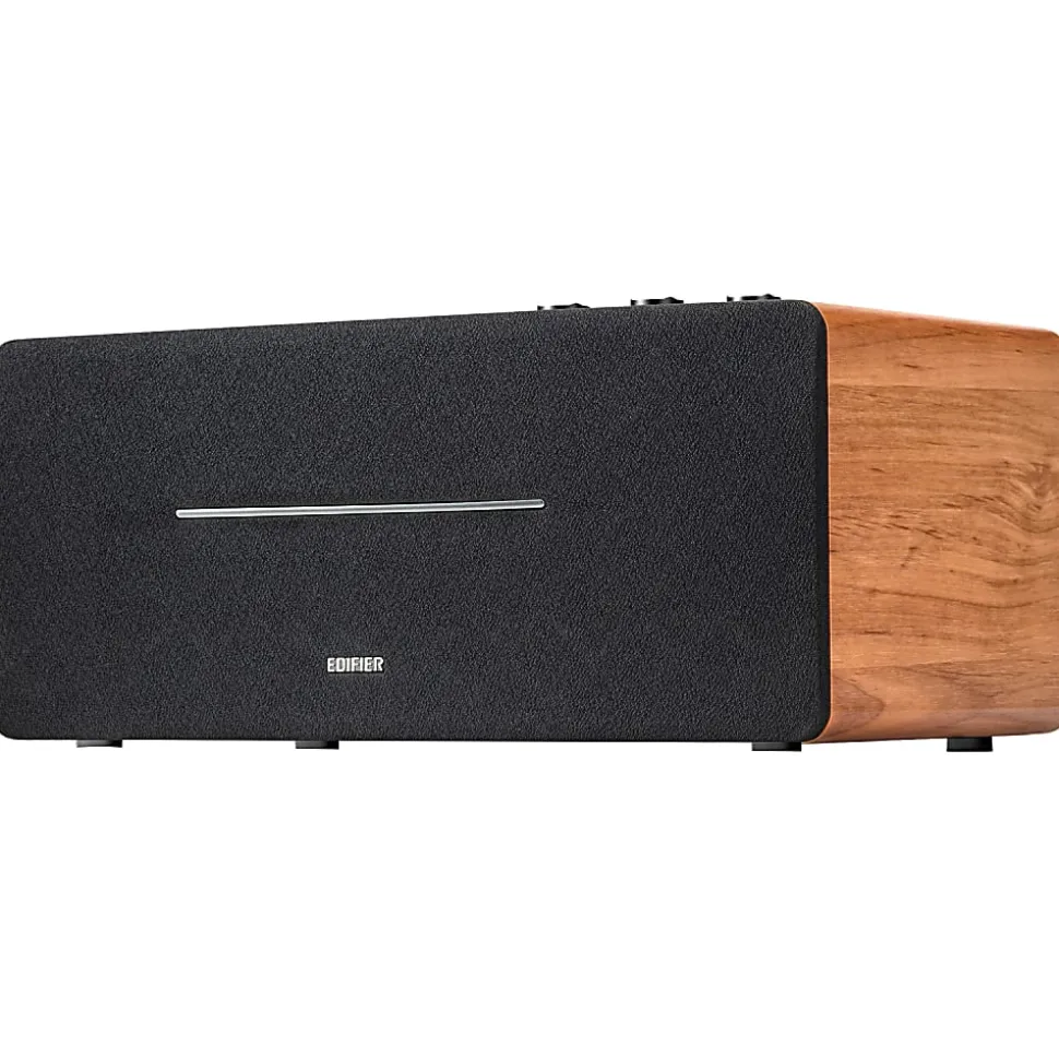 Edifier D12 Desktop 70W Continuous-Power Bluetooth Amplified Integrated Stereo Speaker With Remote, Brown
