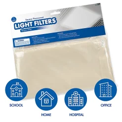 Educational Insights Classroom Light Filters, 2' x 2', Whisper White, Set Of 4 Filters