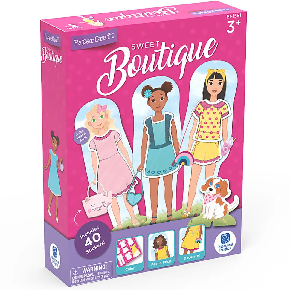 Educational Insights PaperCraft Sweet Boutique Paper Dolls Set