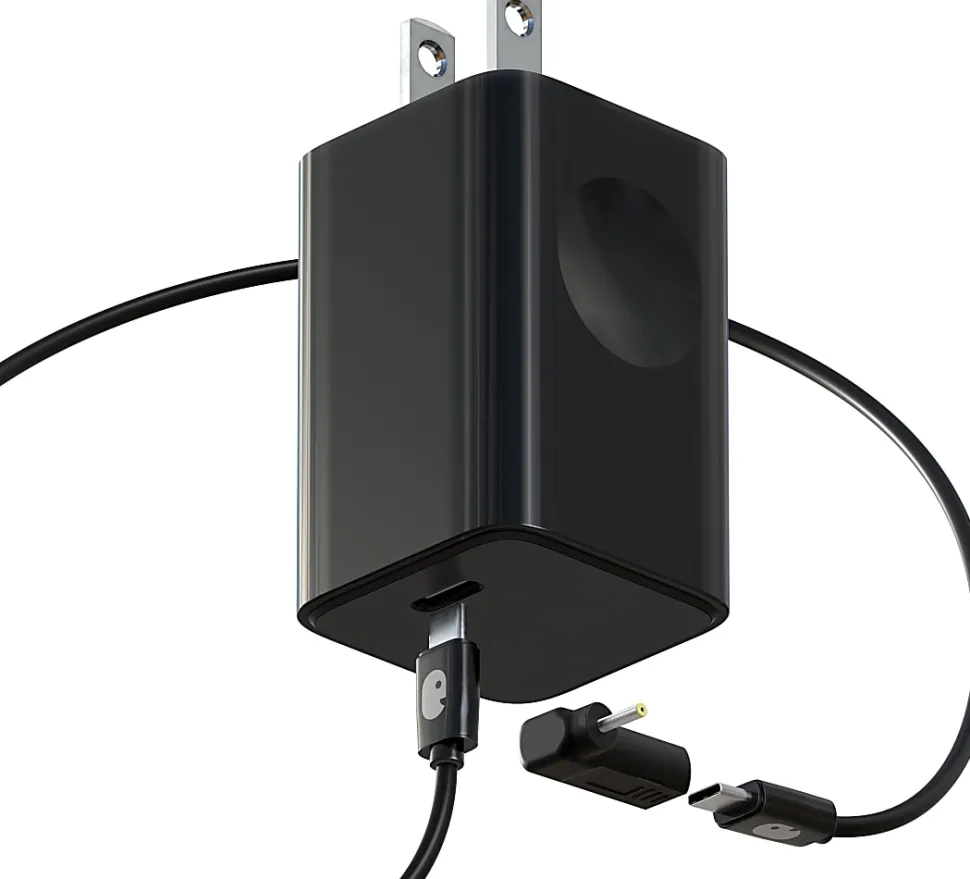 Eggtronic Einova 65W Chromebook Power Adapter for Chromebooks and USB C devices, Black, CXX005BK4B.00