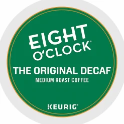 Eight O'Clock® Single-Serve Coffee K-Cup® Pods, Decaffeinated, Original, Carton Of 24