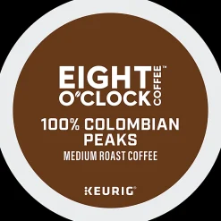 Eight O'Clock® Single-Serve Coffee K-Cup® Pods, Colombian, Carton Of 24