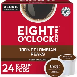 Eight O'Clock® Single-Serve Coffee K-Cup® Pods, Colombian, Carton Of 24