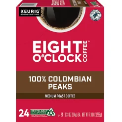 Eight O'Clock® Single-Serve Coffee K-Cup® Pods, Colombian, Carton Of 24