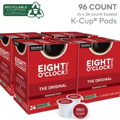 Eight O'Clock® Single-Serve Coffee K-Cup®, Original, 96 Count (4 Packs of 24)