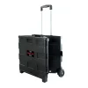 Elama Home Heavy-Duty Carry-All Easy Folding Cart, Black