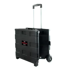 Elama Home Heavy-Duty Carry-All Easy Folding Cart, Black