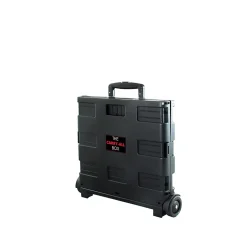 Elama Home Heavy-Duty Carry-All Easy Folding Cart, Black