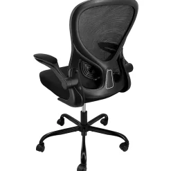 Elama Mesh/Fabric Mid-Back Adjustable Office Task Chair, 38-5/8