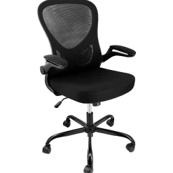 Elama Mesh/Fabric Mid-Back Adjustable Office Task Chair, 38-5/8
