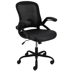 Elama Mesh/Fabric Mid-Back Adjustable Office Task Chair, 37-5/8