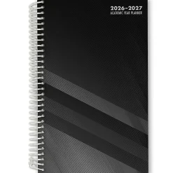 2026-2027 ELAN Publishing Weekly/Monthly Academic Year Student Planner, 5” x 8", Black, August To July, Total Qty 1