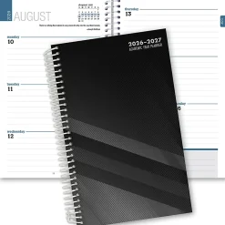 2026-2027 ELAN Publishing Weekly/Monthly Academic Year Student Planner, 5” x 8", Black, August To July, Total Qty 1