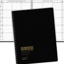 2026-2027 ELAN Publishing Weekly/Monthly Academic Year Teacher Lesson Planner, 8-1/2" x 11", Black, August To June, Total Qty 1