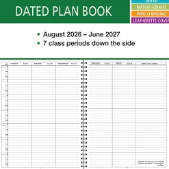 2026-2027 ELAN Publishing Weekly/Monthly Academic Year Teacher Lesson Planner, 8-1/2