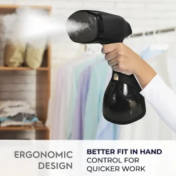 Electrolux Handheld Portable Garment Steamer With Extra-Long Cord, Black