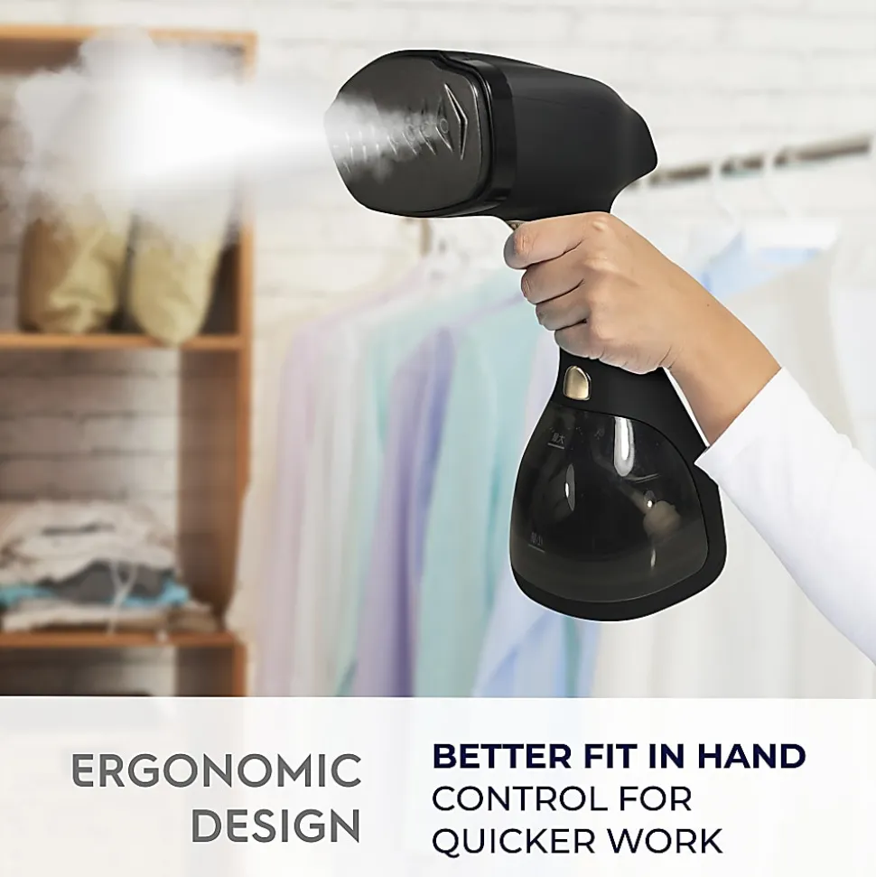 Electrolux Handheld Portable Garment Steamer With Extra-Long Cord, Black
