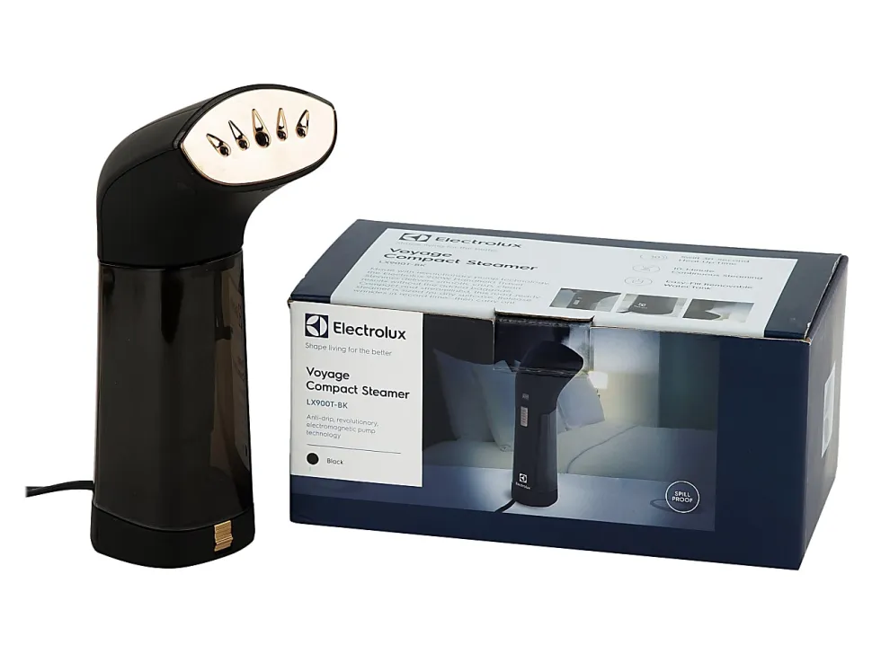 Electrolux Voyage Steamer With Traveling Pouch, Black