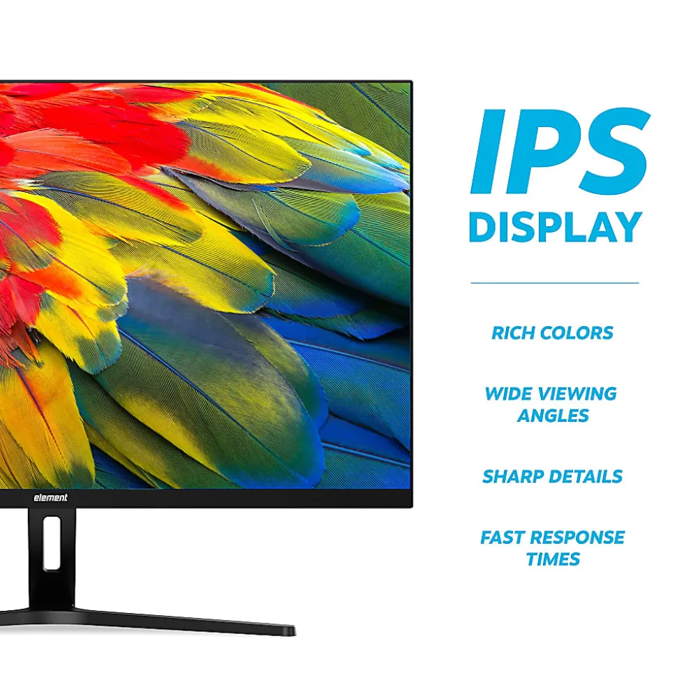 Element EM2FPAB24B 24" 1080P Frameless IPS PC Monitor