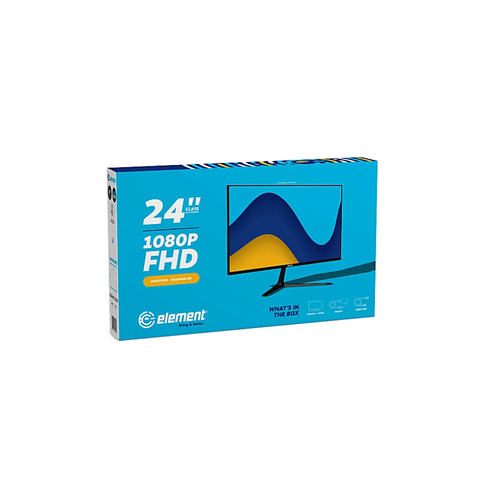 Element EM2FPAB24B 24" 1080P Frameless IPS PC Monitor